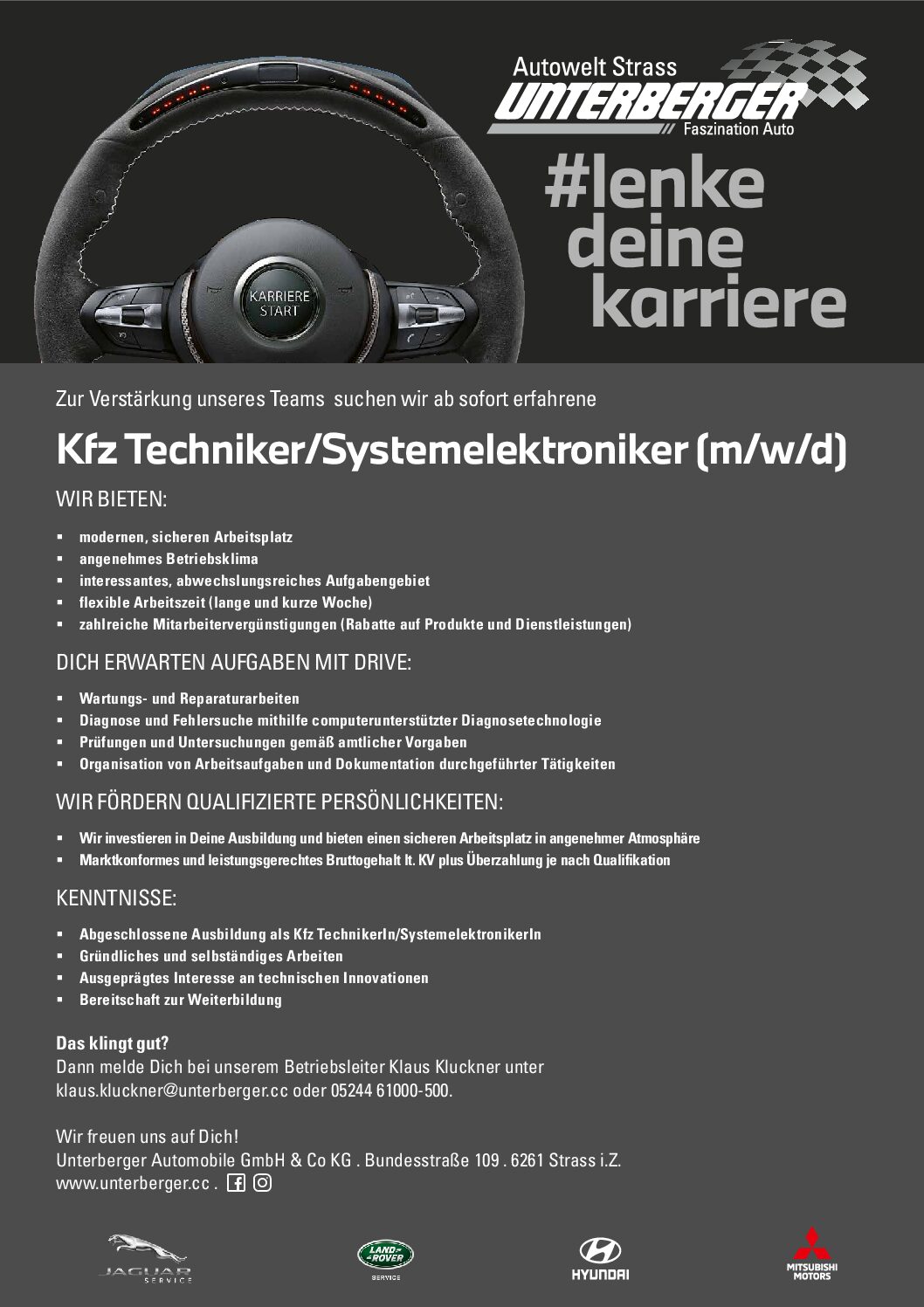 Kfz Techniker/Systemelektroniker (m/w/d)
