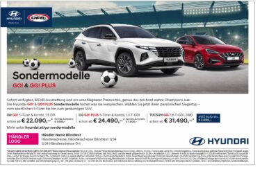 Hyundai GO! & GO! PLUS Sondermodelle