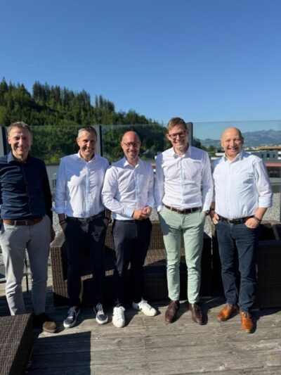 Wirtschaftslandesrat Mario Gerber zu Besuch in der Firmenzentrale der Unterberger Gruppe in Kufstein