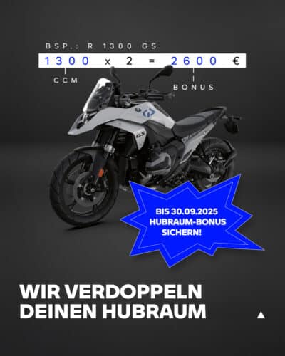 WIR VERDOPPELN DEINEN HUBRAUM