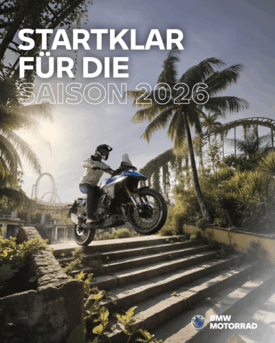 BMW Motorrad Saisonstart am 7. März 2026 – Jetzt in Innsbruck, Kufstein, Kaprun und Nenzing vorbeikommen
