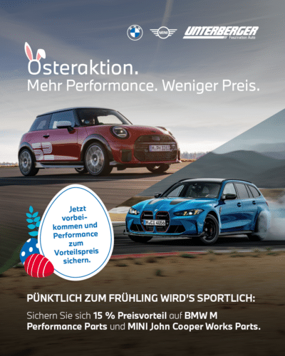 Osteraktion bei BMW & MINI: Mehr Performance. Weniger Preis.