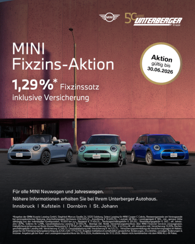 MINI Fixzins-Aktion bei Unterberger