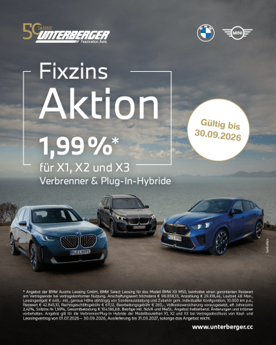 BMW Fixzins-Aktion bei Unterberger