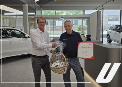20 Jahre Präzision und Leidenschaft – Gerald Baumann feiert Firmenjubiläum bei BMW Unterberger-Denzel Innsbruck