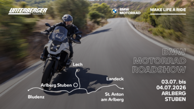 BMW Motorrad Roadshow 2026 in Stuben am Arlberg – Die neuesten BMW Motorräder erleben