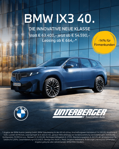 50 Jahre Unterberger: 50 BMW iX3 40 für Firmenkunden